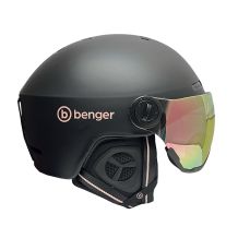 Powystawowy kask narciarski Benger Visierhelm Black/Rose, rozmiar 57-61 cm