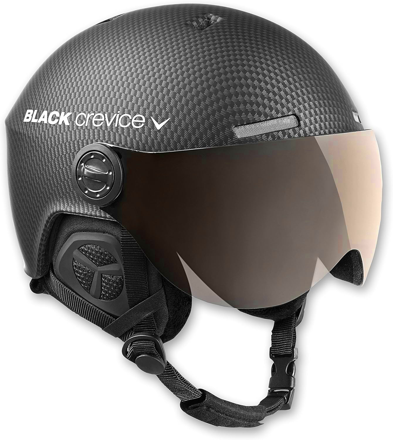 Powystawowy kask narciarski Black Crevice Gstaad Carbon, rozmiar 58-61 cm