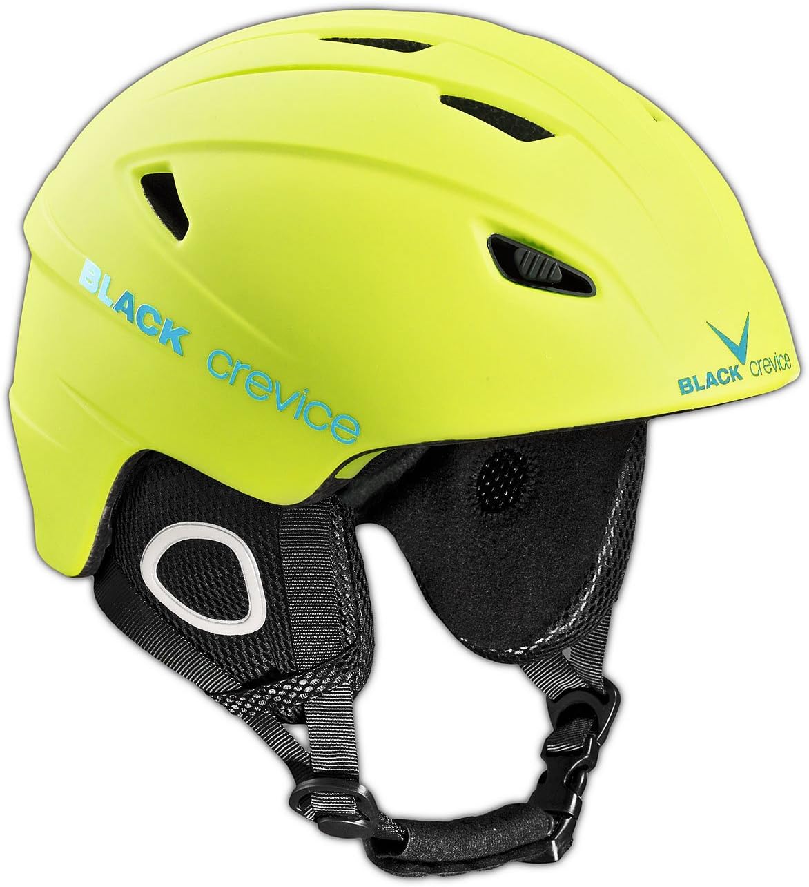 Powystawowy kask narciarski Black Crevice Kitzbühel Neon Yellow, rozmiar 55-56 cm