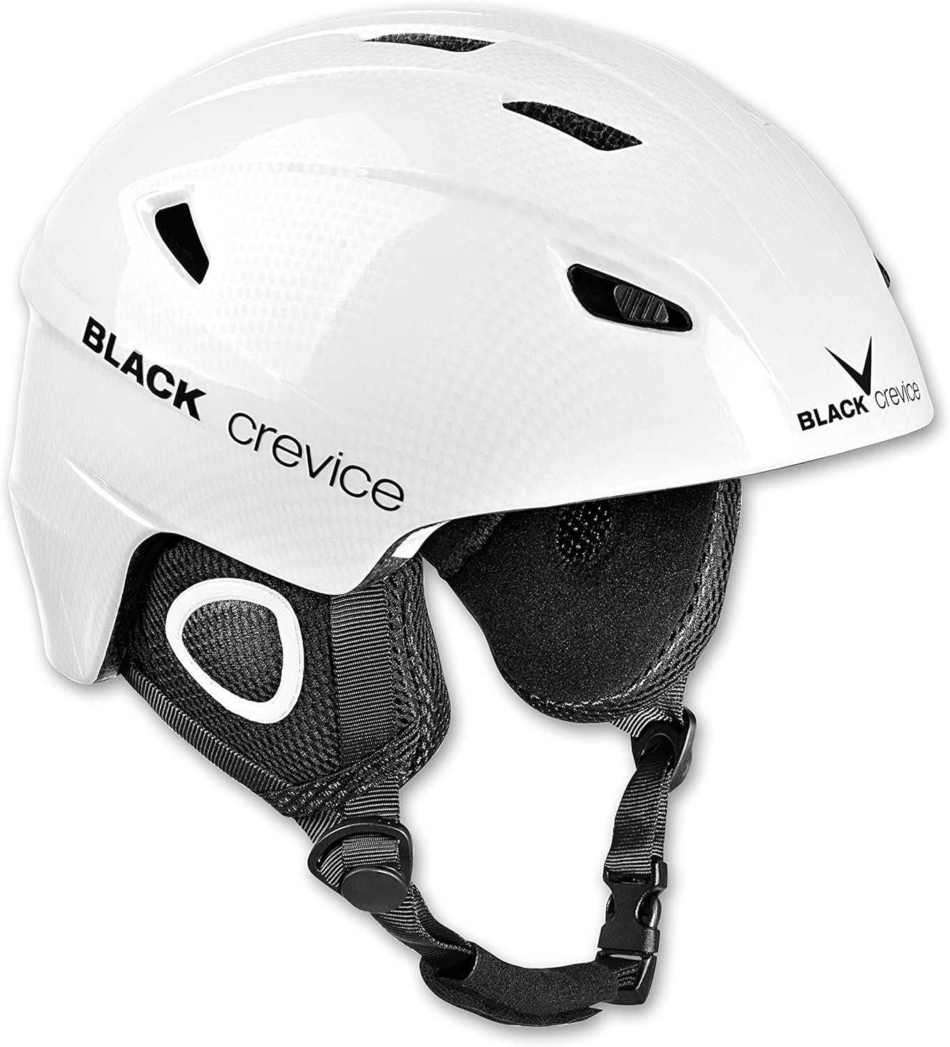 Powystawowy kask narciarski Black Crevice Kitzbühel White Carbon, rozmiar 55-56 cm