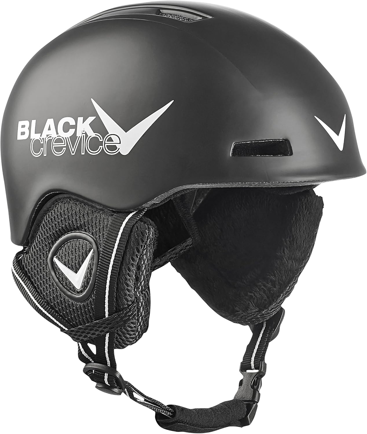 Powystawowy kask narciarski dziecięcy Black Crevice Stubai Black, rozmiar 52-54 cm