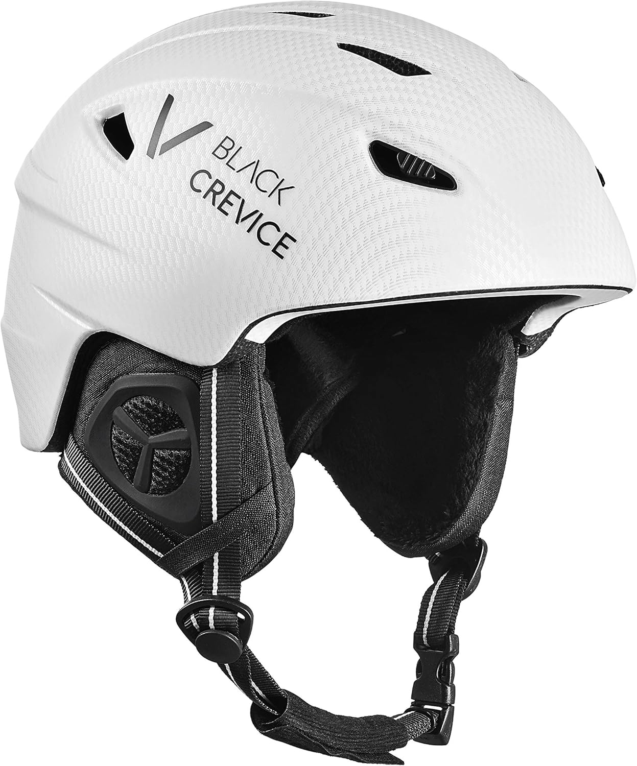 Powystawowy kask narciarski Black Crevice Streif White Carbon, rozmiar 57-58 cm