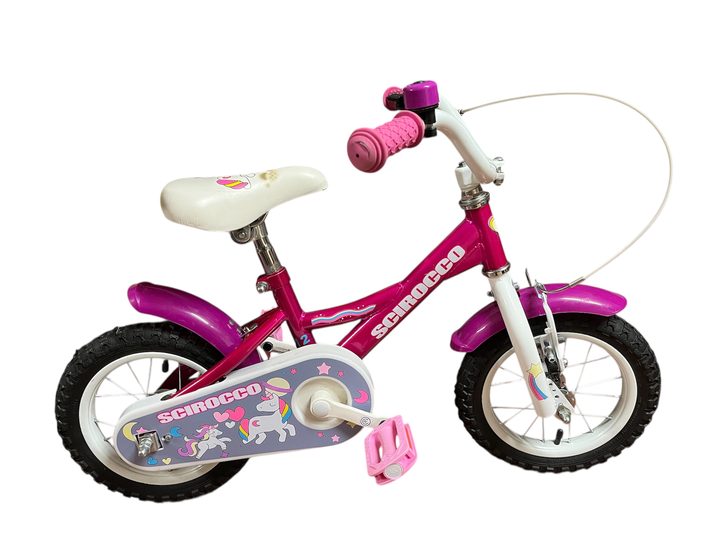 Powystawowy rower dziecięcy Scirocco 12'' Pink