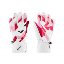 RĘKAWICE NARCIARSKIE ZANIER MELLAU GTX JUNIOR WHITE/FUCHSIA ROZMIAR 5(M) - WIEK 10-11 LAT)