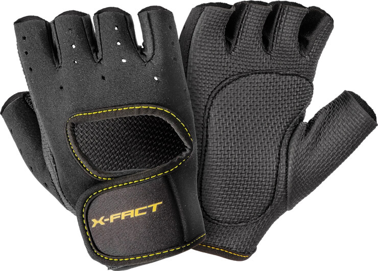 Rękawiczki treningowe X Fact Fitness Glove Black, rozmiar M