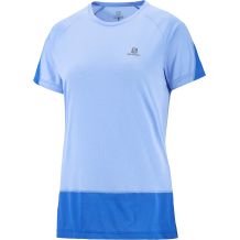 SALOMON CROSS RUN SS TEE W BLUE KOSZULKA SPORTOWA DO BIEGANIA ROZMIAR L <is>