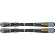 SALOMON DISTANCE 125 CM NOWE NARTY DLA DOROSŁYCH Z WIĄZANIAMI SALOMON L10 DŁUGOŚĆ 125 CM <is>