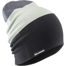 SALOMON FLATSPIN REVERSIBLE BEANIE DEEP BLACK CZAPKA ZIMOWA NARCIARSKA <is>