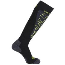 SALOMON MISSION SOCKS BLACK/GRANNY GREEN SKARPETY NARCIARSKIE SNOWBOARDOWE ROZMIAR M (39-41) <is>