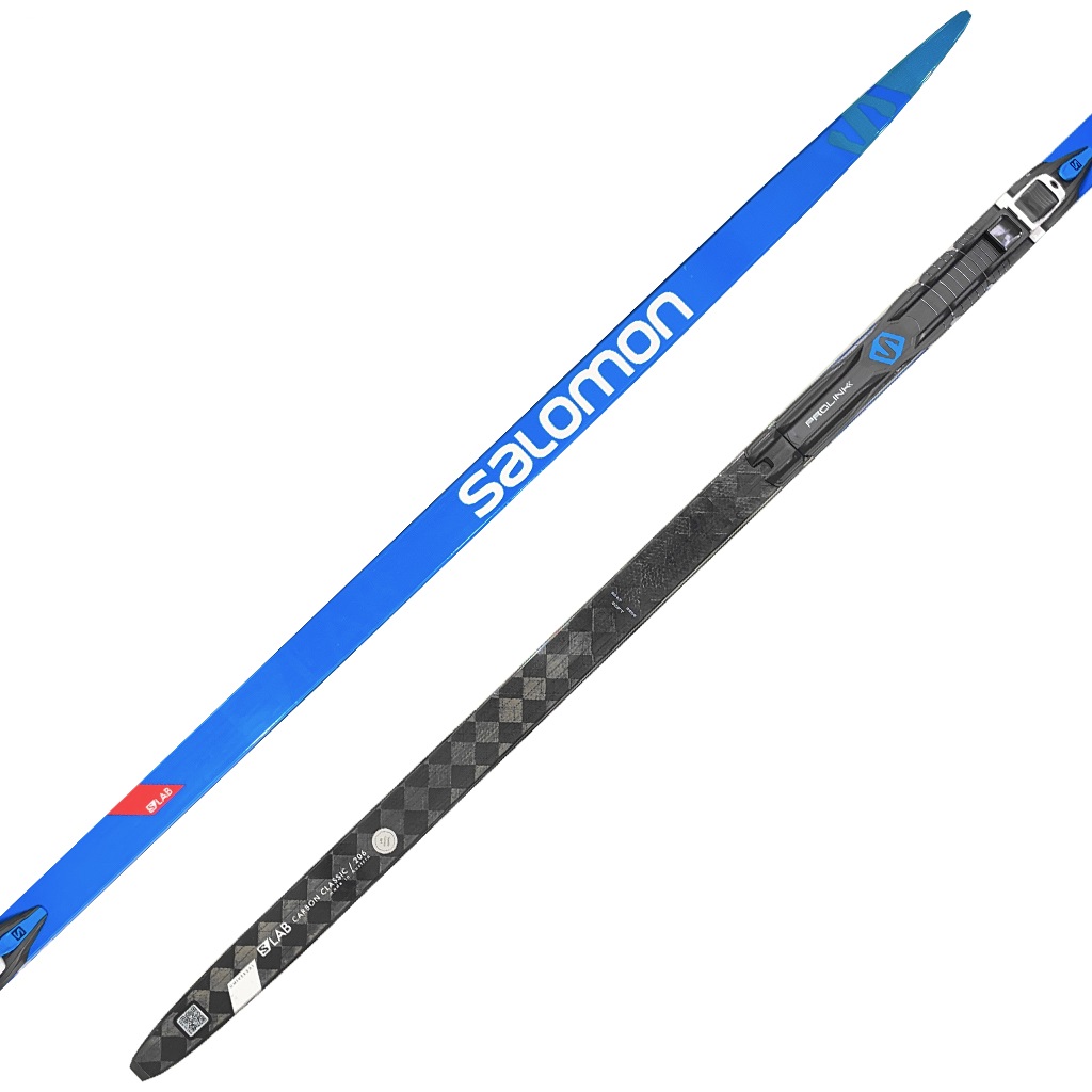SALOMON S/LAB CARBON CLASSIC UNIVERSAL MED POTESTOWE NARTY BIEGOWE Z WIĄZANIAMI DŁUGOŚĆ 206 CM <is>