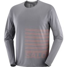 SALOMON SENSE AERO LS TEE GFX M CASTLEROCK NOWA MĘSKA KOSZULKA SPORTOWA ROZMIAR M <is>