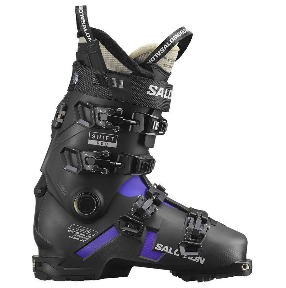 SALOMON SHIFT PRO 90 AT GW W BLACK VIOLET NOWE BUTY NARCIARSKIE DAMSKIE ROZMIAR 24/24,5 CM <is>