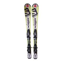 SALOMON X MAX JUNIOR UŻYWANE NARTY ZJAZDOWE Z WIĄZANIAMI DZIĘCIĘCE ROZMIAR 100 CM <is>