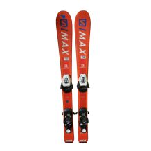 SALOMON X MAX JUNIOR UŻYWANE NARTY ZJAZDOWE Z WIĄZANIAMI DZIĘCIĘCE ROZMIAR 110 CM <is>