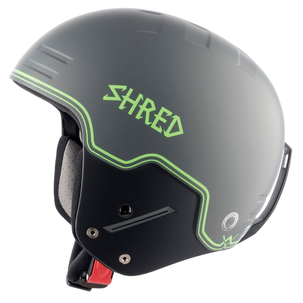 SHRED BASHER NOSHOCK BIG SHOW GREY GREEN KASK NARCIARSKI FIS ROZMIAR S (51-53 CM) <is>