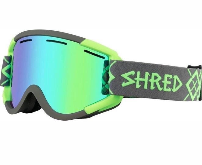 SHRED NASTIFY BIGSHOW GREY-GREEN - CBL PLASMA GOGLE NARCIARSKIE SNOWBOARD S3 <is>