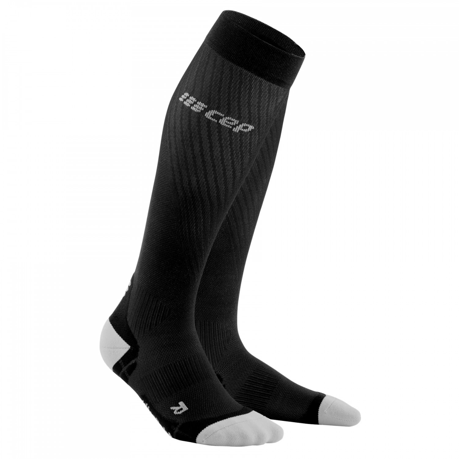 SKARPETY CEP COMPRESSION ULTRALIGHT SOCKS WOMEN BLACK/GREY ROZMIAR II