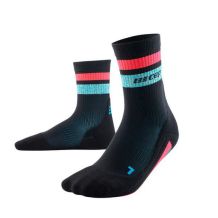 SKARPETY CEP MIAMI VIBES 80'S SOCKS MID CUT WOMEN BLACK/BLUE&PINK ROZMIAR III 39-42