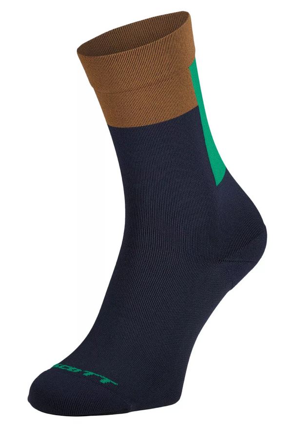 Skarpety Scott Block Stripe Crew Brown, rozmiar 39-41