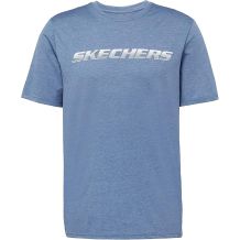SKECHERS MOTION TEE SHIRT BLUE GREY NOWA MĘSKA KOSZULKA SPORTOWA ROZMIAR M <is>