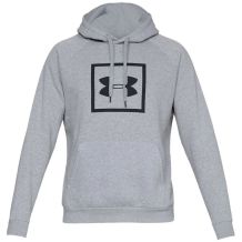 UNDER ARMOUR RIVAL FLEECE LOGO GREY BLUZA Z KAPTUREM ROZMIAR L <is>