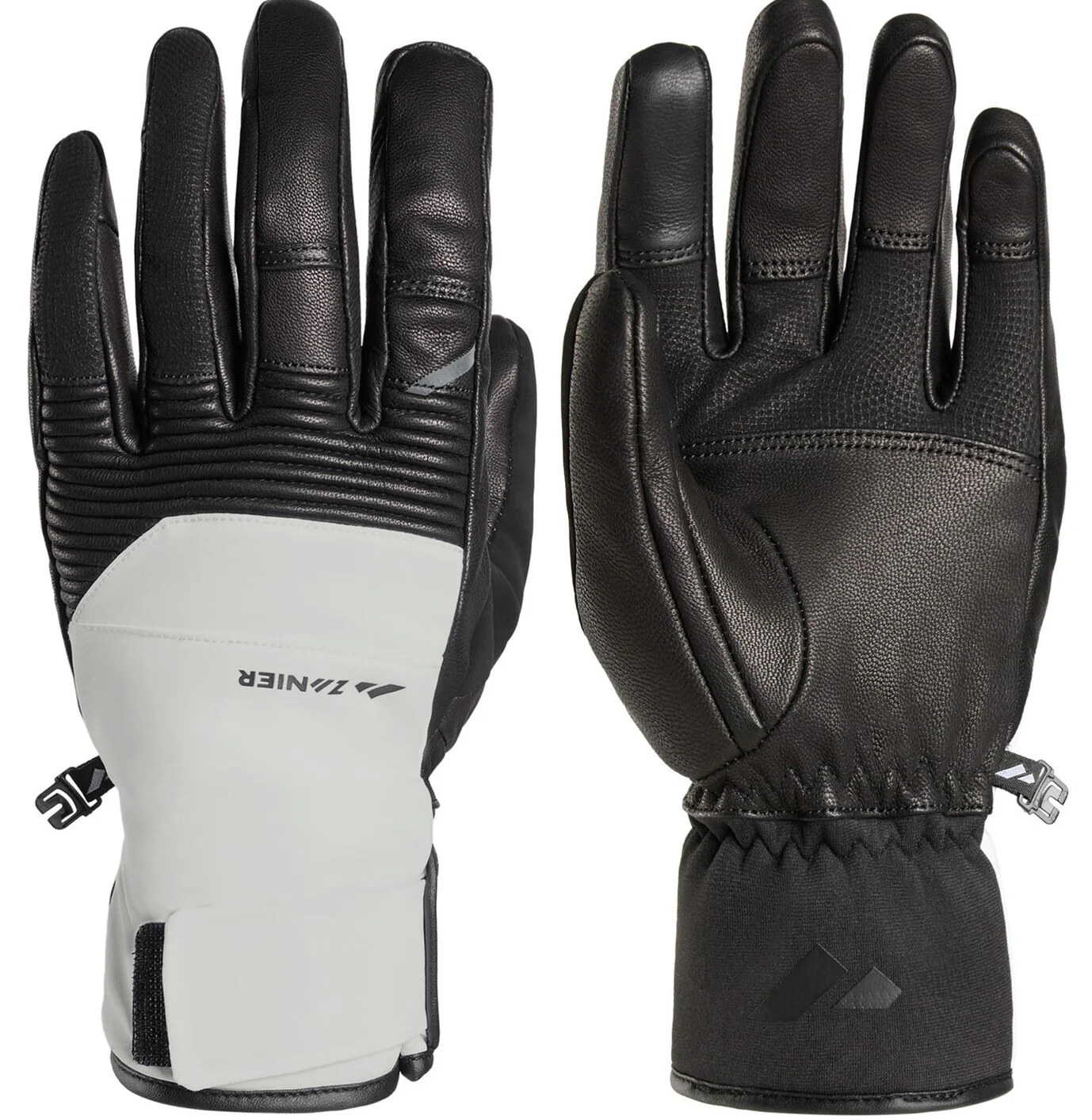 ZANIER GUIDE SILVER BLACK NOWE RĘKAWICE NARCIARSKIE ROZMIAR 8 <is>